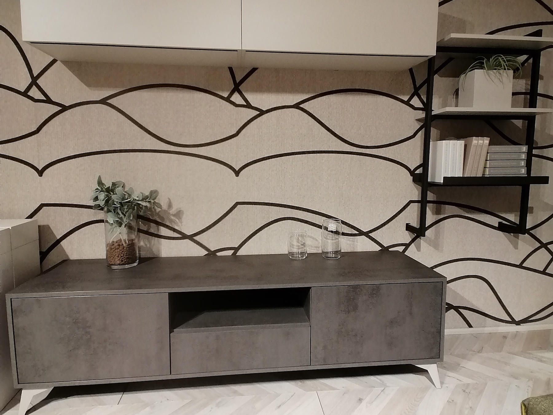 Living Tablet Cemento prezzo outlet | Cucine Lube Outlet | Creo Kitchens | Pronta Consegna