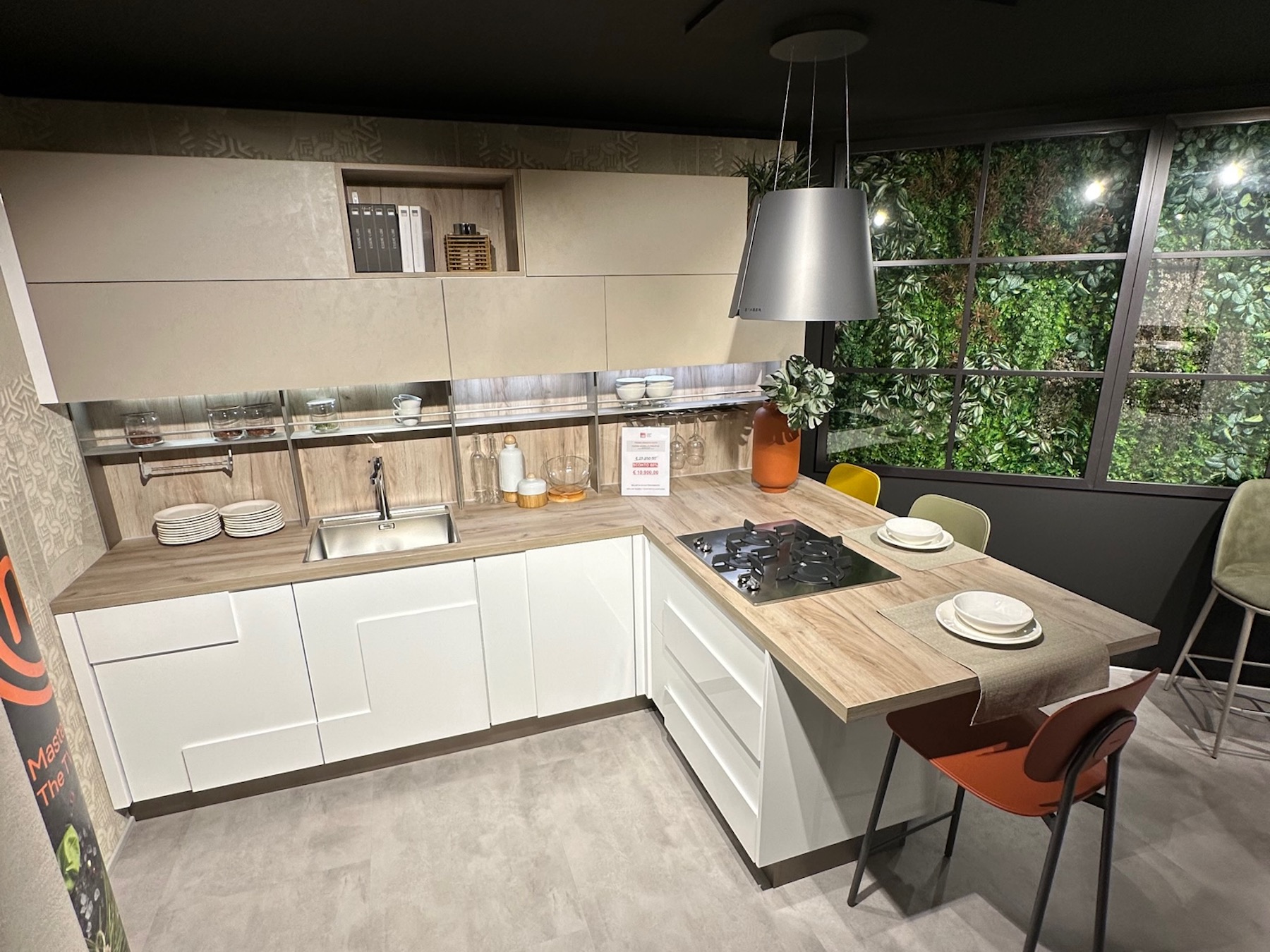 Cucina Lube Creativa Bianca prezzo outlet | Cucine Lube Outlet | Creo Kitchens | Pronta Consegna