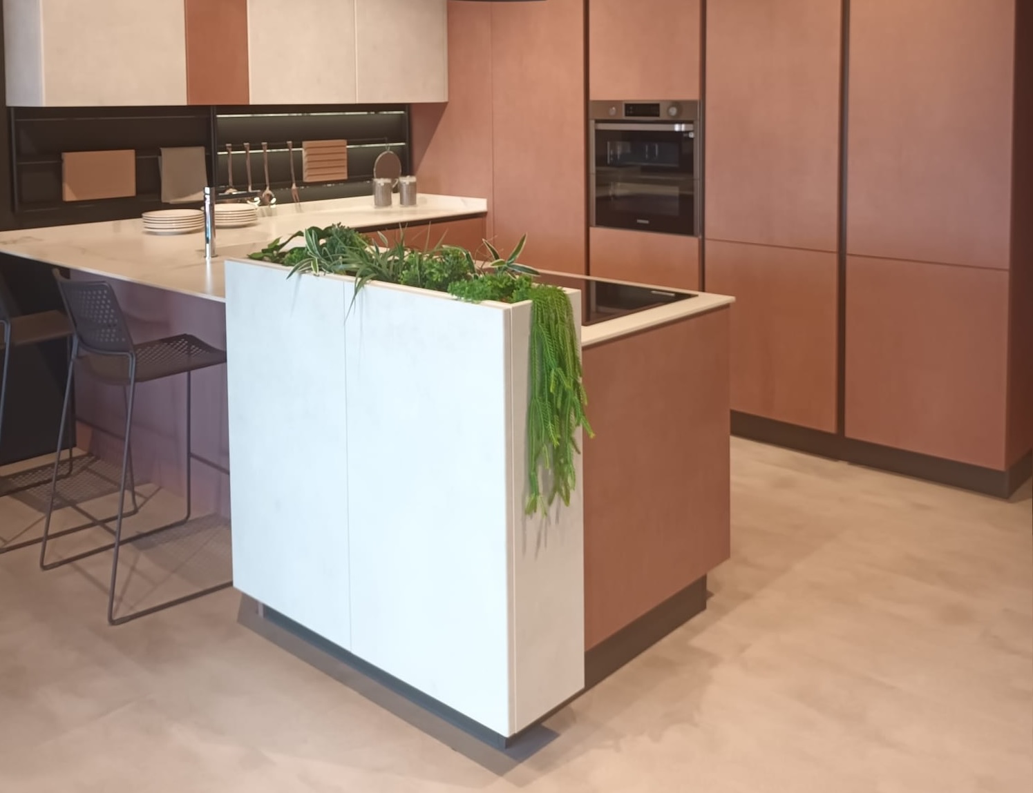 Cucina Lube Unica Fulvus + Platino prezzo outlet | Cucine Lube Outlet | Creo Kitchens | Pronta Consegna