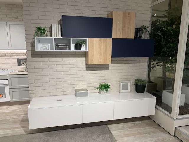Living Tablet blu/bianco prezzo outlet | Cucine Lube Outlet | Creo Kitchens | Pronta Consegna